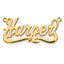 14KY Polished Name Plate