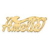 14K Diamond-cut name Plate