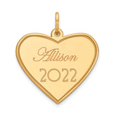 14k Personalized Graduation Charm