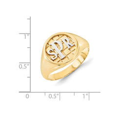 GP Monogram Signet Ring