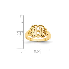 GP Monogram Signet Ring