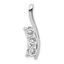 14K White Gold A Diamond pendant