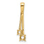 14k Diamond Two Stone Pendant Mounting