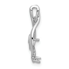 14k White Gold Pearl Pendant Mounting (No Stone Included)