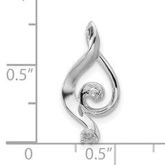 14k White Gold Pearl Pendant Mounting (No Stone Included)