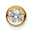 14k 5mm Cubic Zirconia bezel pendant
