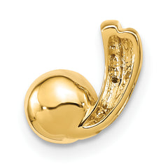 14K 6-7mm White Round FW Cultured Pearl and Diamond Pendant