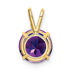 14K 8mm Amethyst pendant