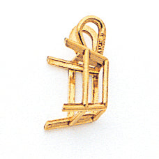 14K 8x6mm Emerald Cut Cubic Zirconia pendant