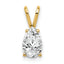 14k 8x5mm Pear Cubic Zirconia pendant