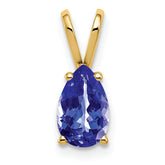 14k 8x5mm Pear Tanzanite pendant