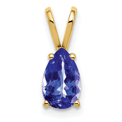 14k 8x5mm Pear Tanzanite pendant