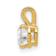 14K 5mm Heart Cubic Zirconia pendant