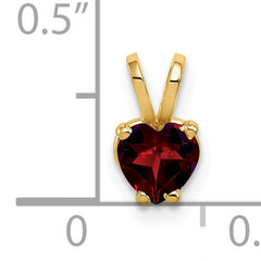 14K Garnet Diamond pendant