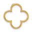14k Small Quatrefoil Design Chain Slide
