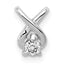 14K White Gold VS Diamond pendant