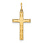 14K Laser Designed Cross Pendant