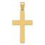 14k Sandblasted Cross Pendant