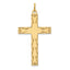 14K Laser Designed Cross Pendant