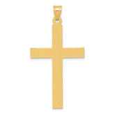 14k Sandblasted Cross Pendant