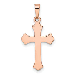 14K Rose Gold Cross Pendant