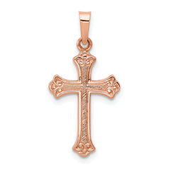 14k Rose Gold Cross Pendant