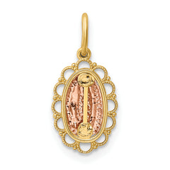 14K Two-tone Guadalupe Pendant