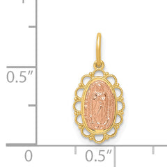 14K Two-tone Guadalupe Pendant