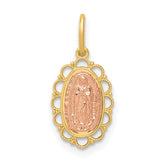 14k Two-tone Guadalupe Pendant