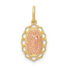 14k Two-tone Guadalupe Pendant