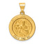Saint Matthew Medal Round Pendant in 14K Yellow Gold, 22mm - Sophia Jewelers