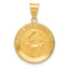 First Holy Communion Medal Pendant in 14K Yellow Gold, 18mm - Sophia Jewelers
