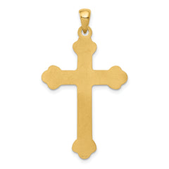 14K Budded Cross Pendant