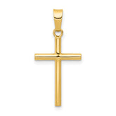 14k Polished Cross Pendant