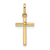 14k Polished Cross Pendant