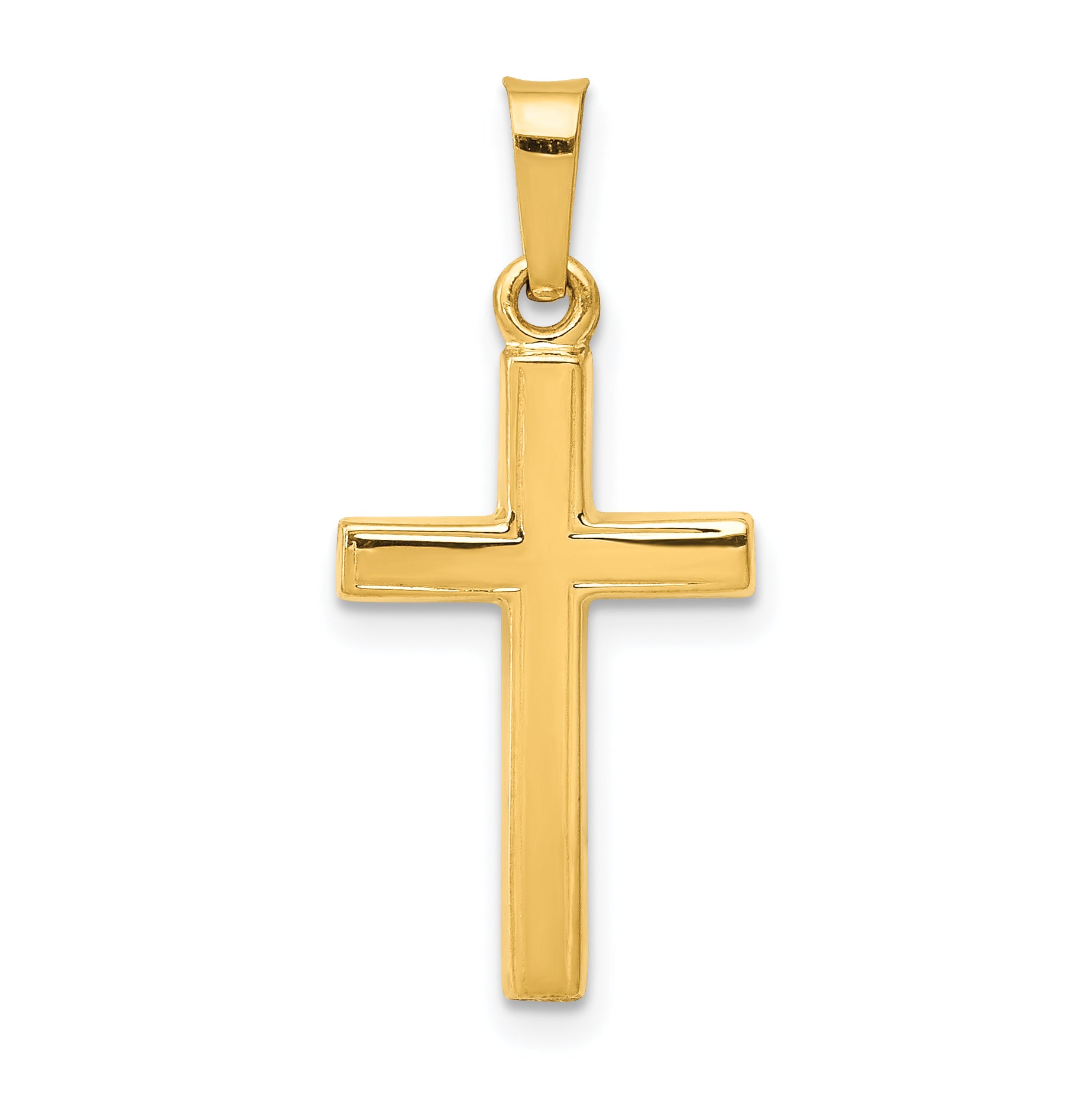 14k Polished Latin Cross Pendant