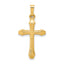 14k Textured and Polished Latin Cross Pendant