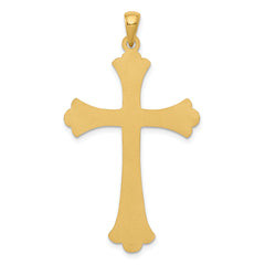 14K Fleur De Lis Cross Pendant