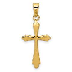 14K Polished Cross Pendant