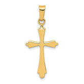14k Polished Cross Pendant