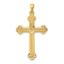14k Budded Cross Pendant