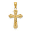 14k Gold Polished Small Passion Crucifix Pendant