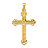 14k Budded Cross Pendant