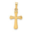14k Polished Rounded Cross Pendant