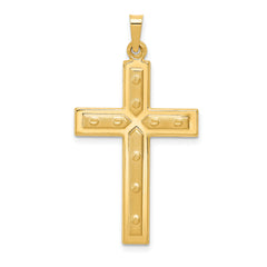 14k Polished Cross Pendant