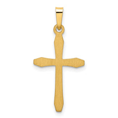 14K Polished Passion Cross Pendant