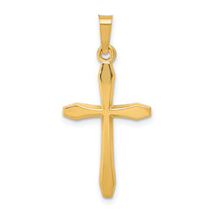 14k Polished Passion Cross Pendant