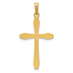 14K Polished Cross Pendant