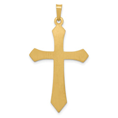 14K Polished Passion Cross Pendant