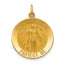 St. Florian Medal Round Pendant in 14K Yellow Gold, 24mm - Sophia Jewelers